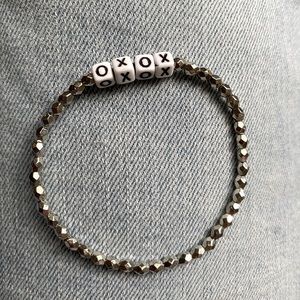 Metal XoXo letter bracelet